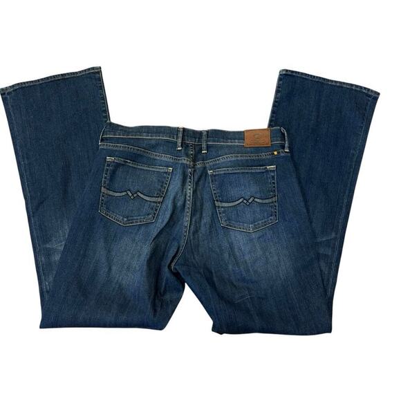 Lucky Brand Dark Wash Flared Sweet Low Rise Jeans Women's 10 Preppy Classic Y2K - Picture 1 of 10